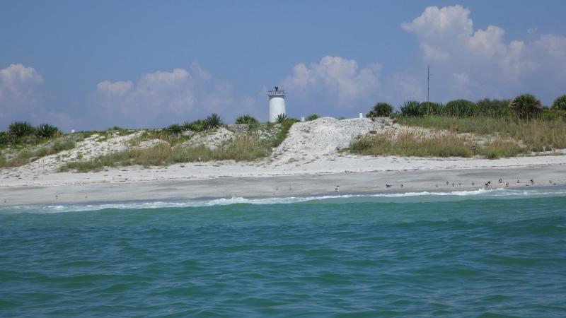 A view of the shoreline at Egmont Key.